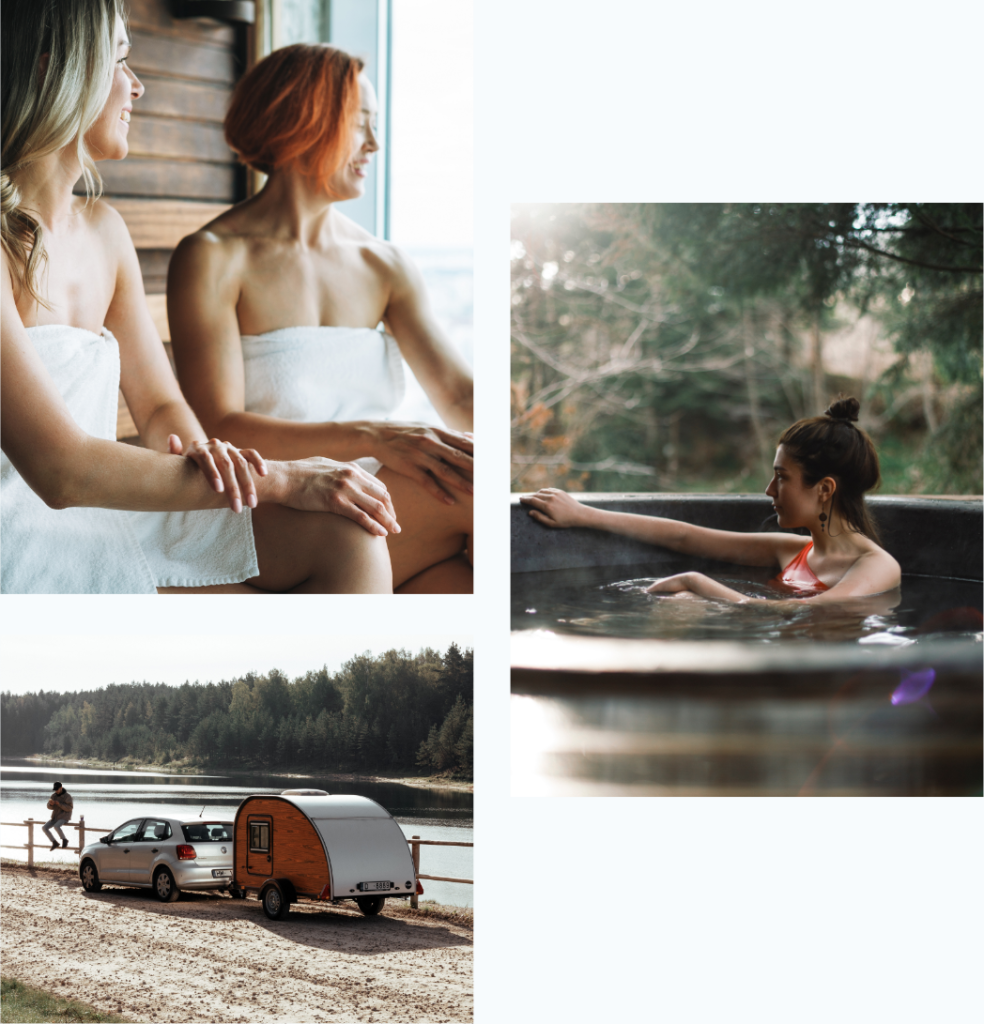 Verschiedene Produkte, die auf unsere Internetseite angeboten wird.